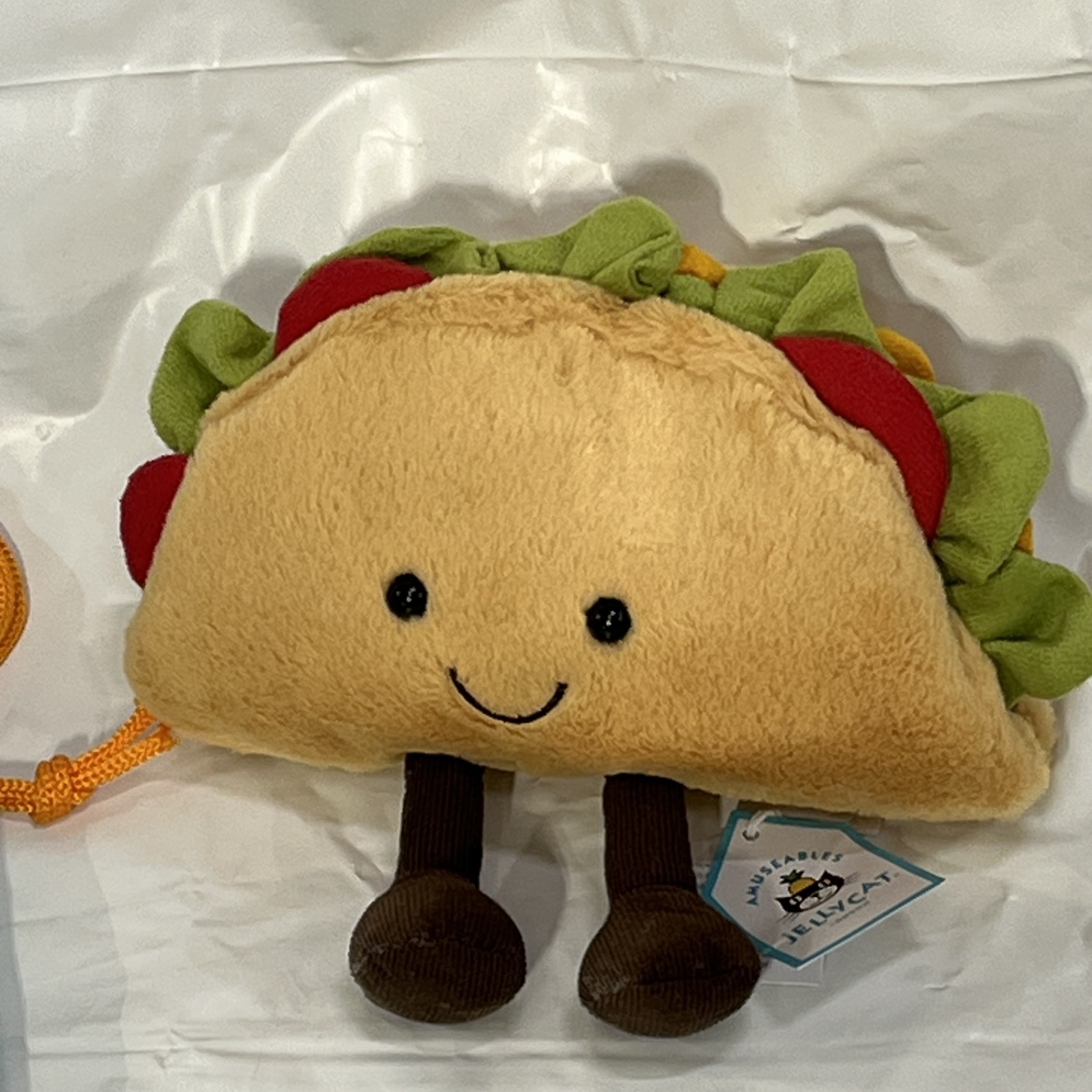 New with tag taco jelly cat plush with dust bag image indicator(4)