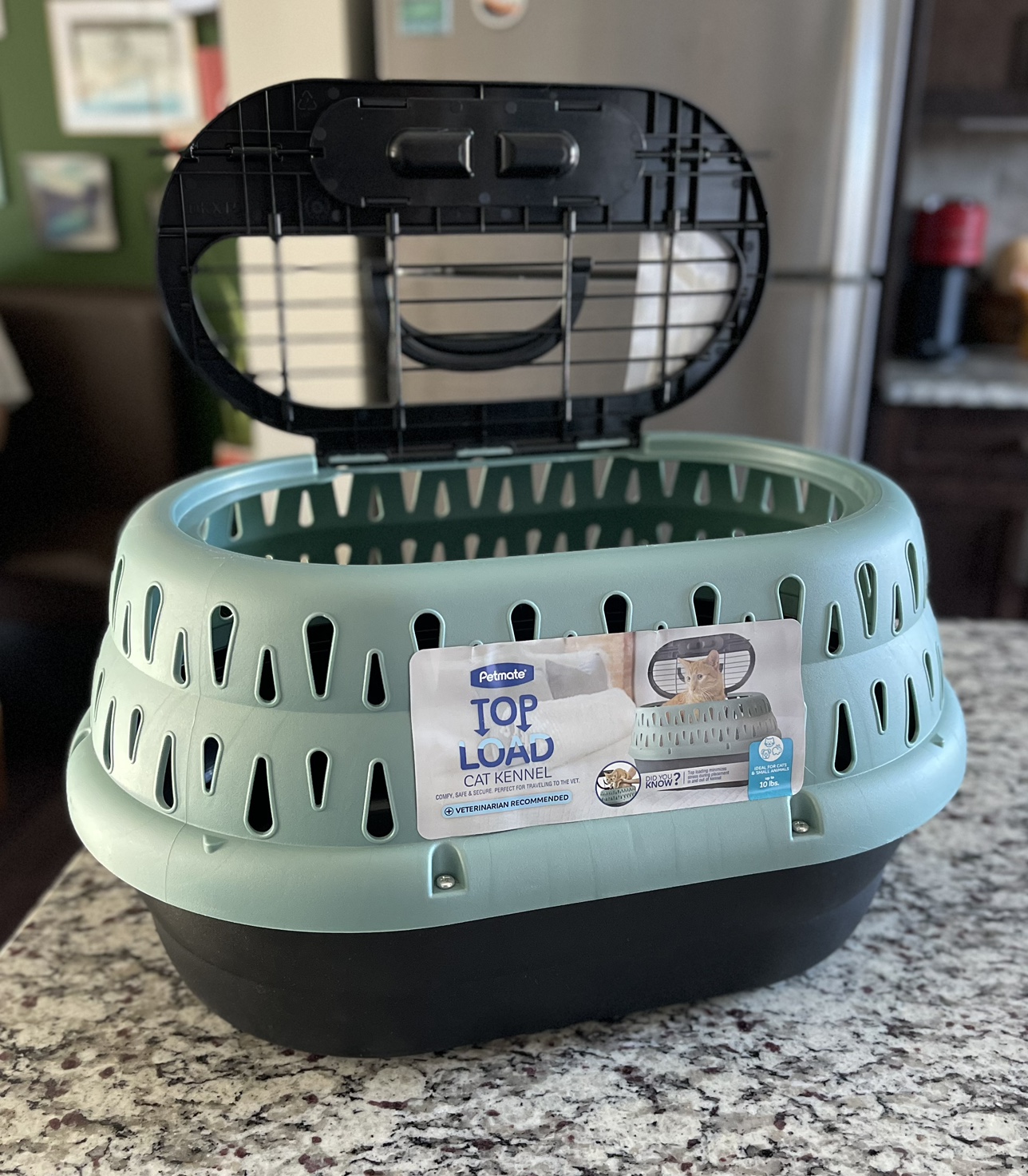 Pet carrier, top load (10lb) thumbnail