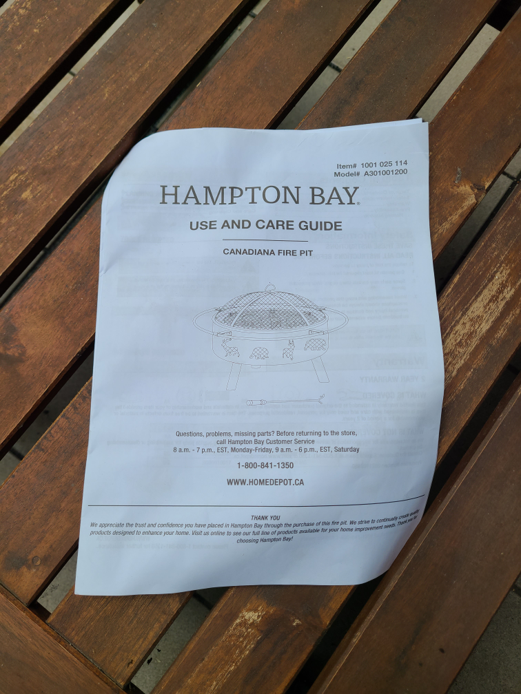 Outdoor Fire Pit / BBQ - Hampton Bay image indicator(3)