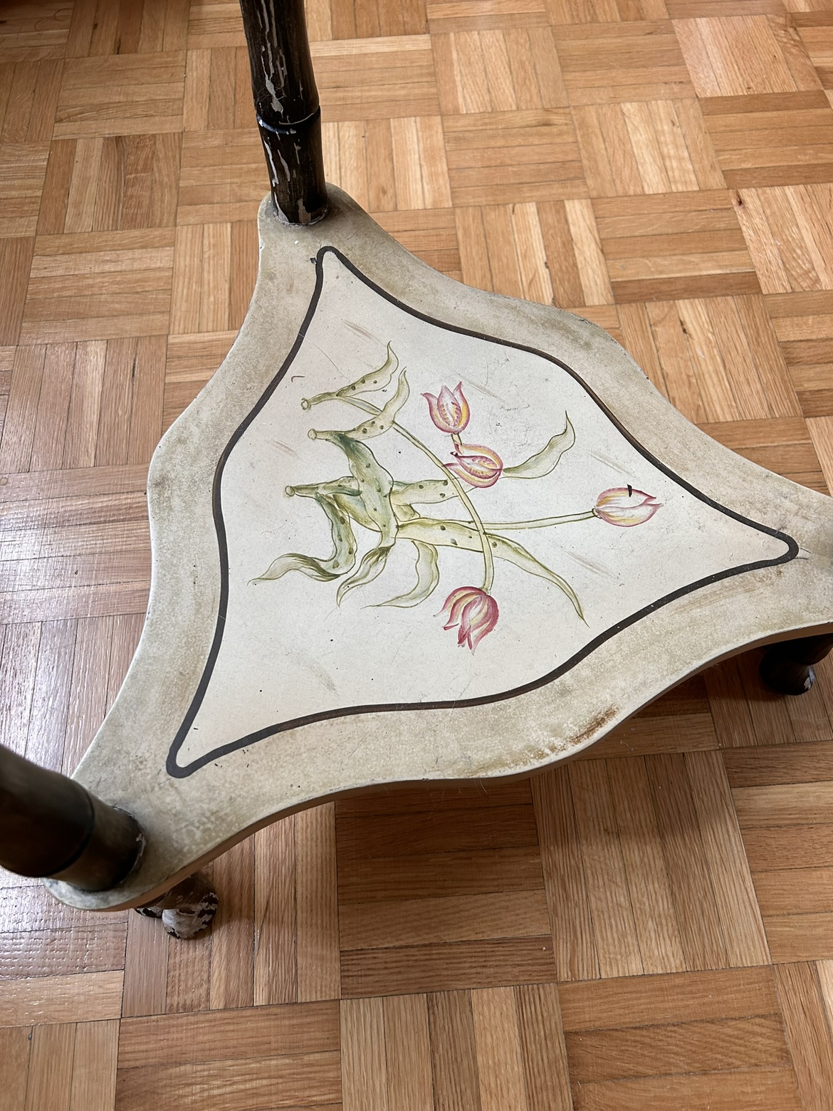 Antique Triangle Corner Table - photo 3