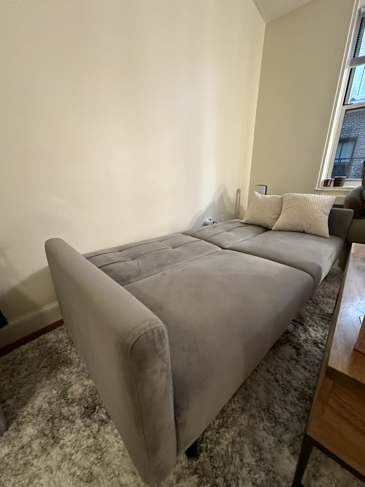 Great Velvet Sleeper Sofa - photo 4