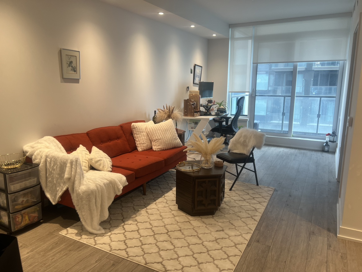 3 seater sofa in burnt orange color