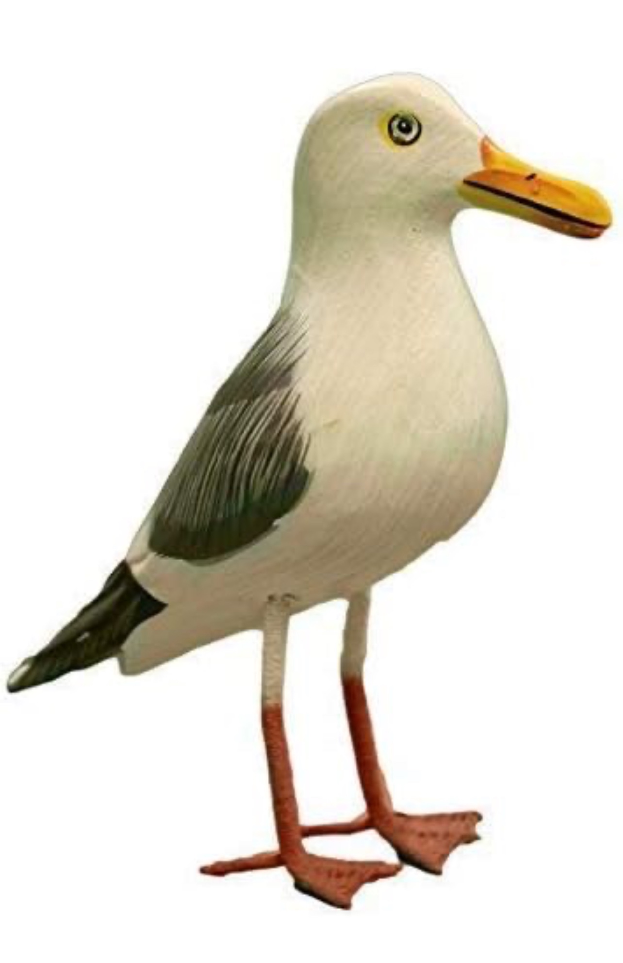 Nautical Decoration Hand Made Wooden Seagull Figurine thumbnail