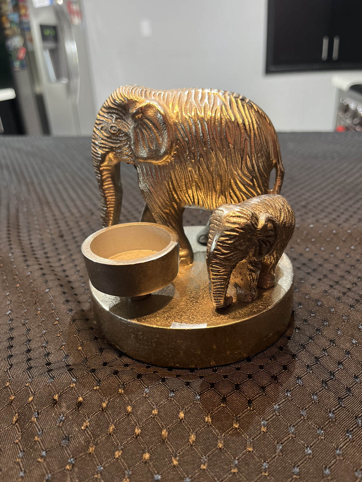 Elephant ornament candle holder thumbnail