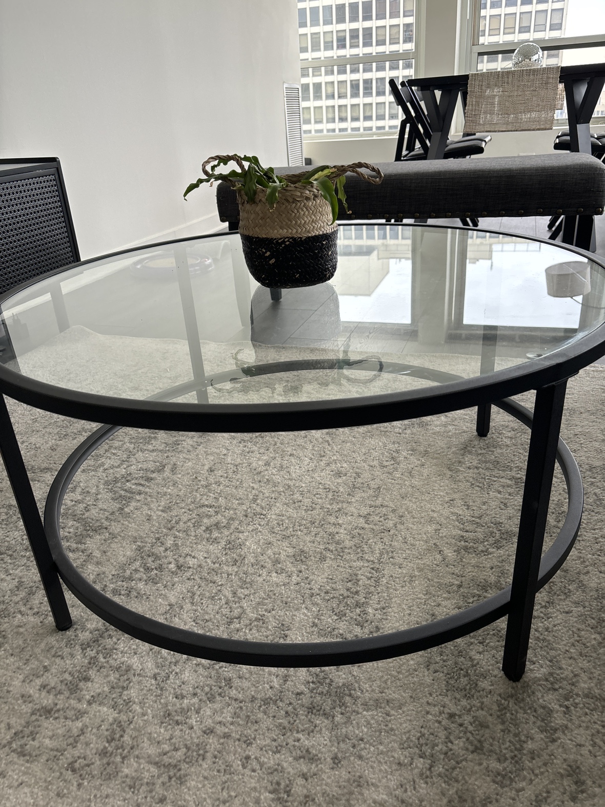 Glass coffee/center table - photo 2