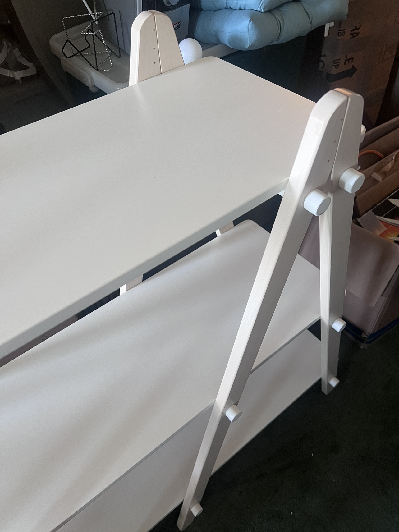 3 Tier White Bookshelf [Used] Color knobs - photo 5