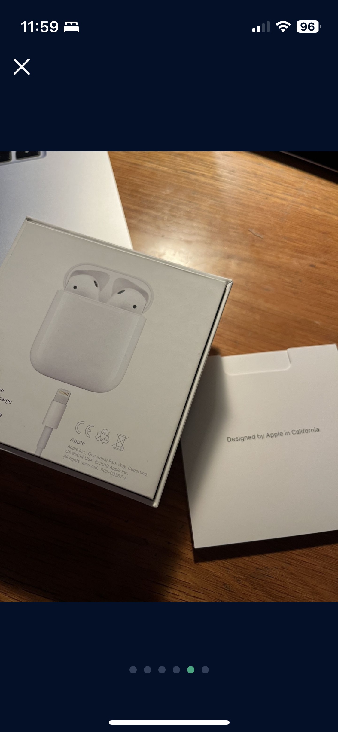 Apple AirPods w Charging Case (Left Ear Only) image indicator(6)