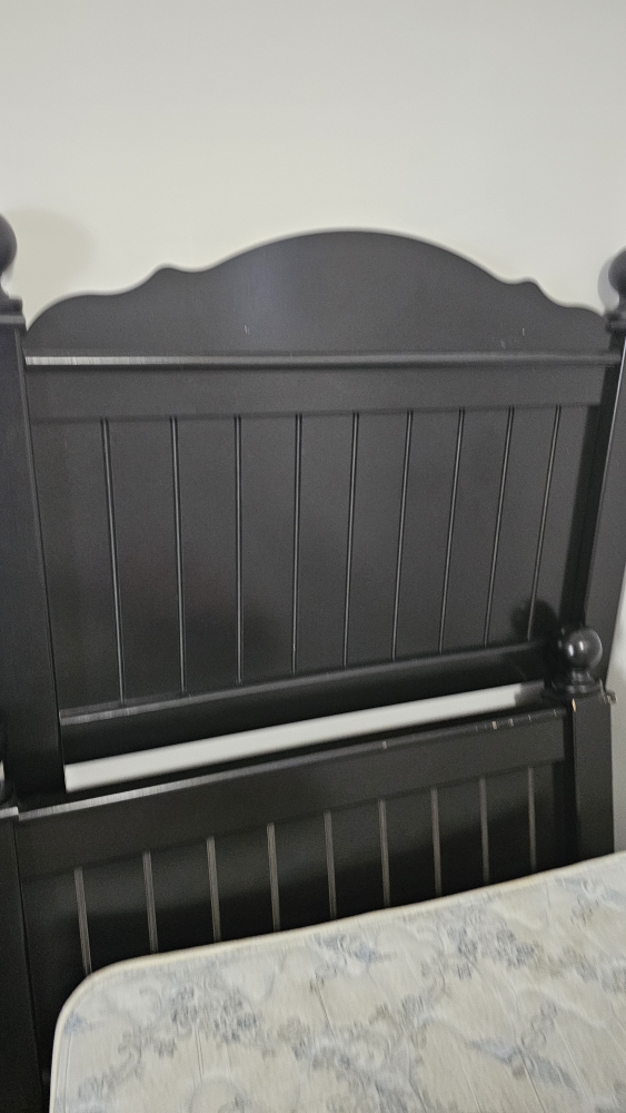 Twin size  bedframe with a night stand. - photo 3