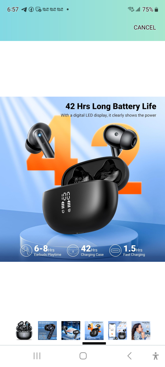 Brand new wireless earbuds bluetooth with Charging case. - photo 4