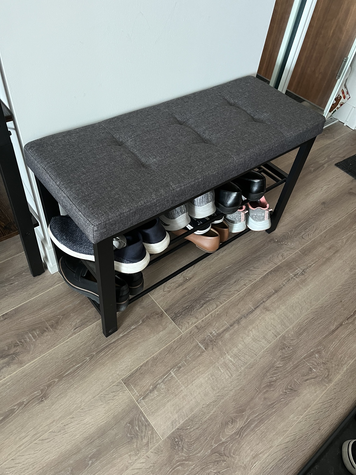 Songmics 3 Tier Shoe bench for entryway - photo 2