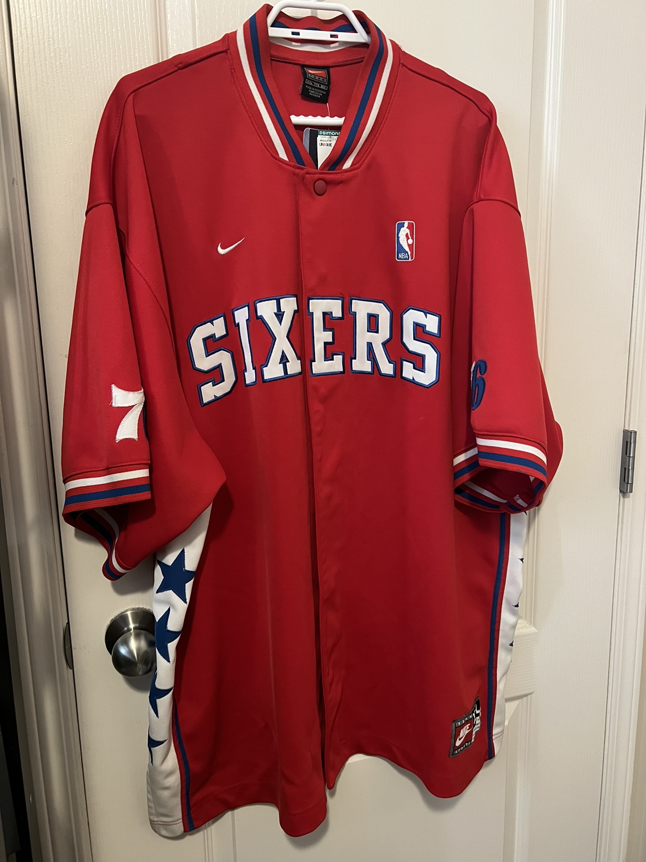 Vintage Nike Philadelphia 76ers Sixers Warmup Jacket - photo 4