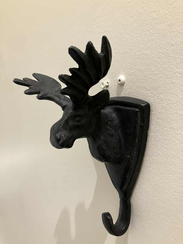 Charming Cast Iron Moose Wall Hook thumbnail