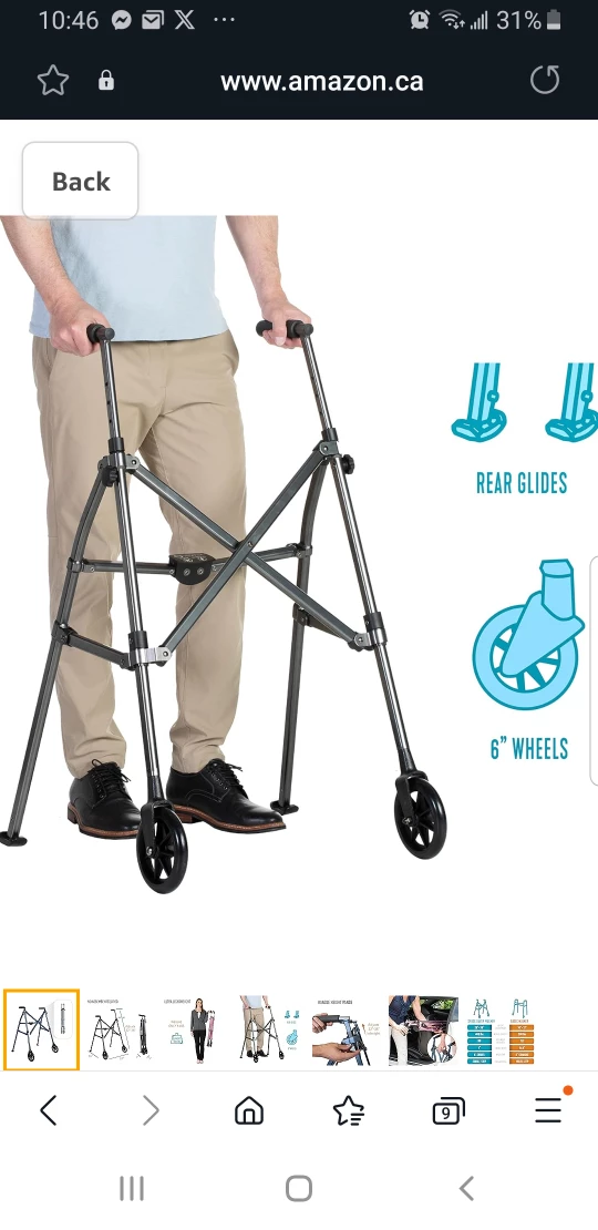 Able Life Space Saver Walker, brand new image indicator(4)