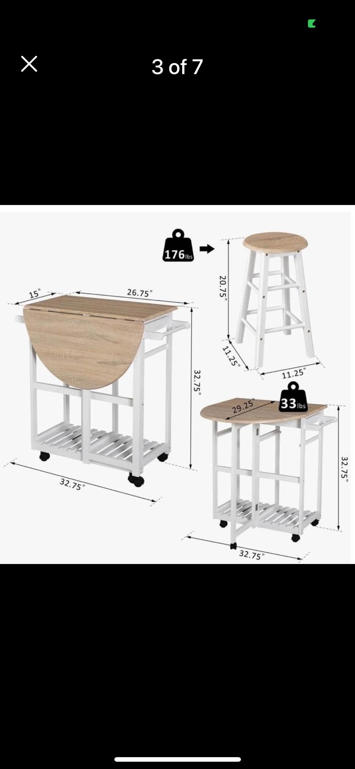 Table with stools - photo 2