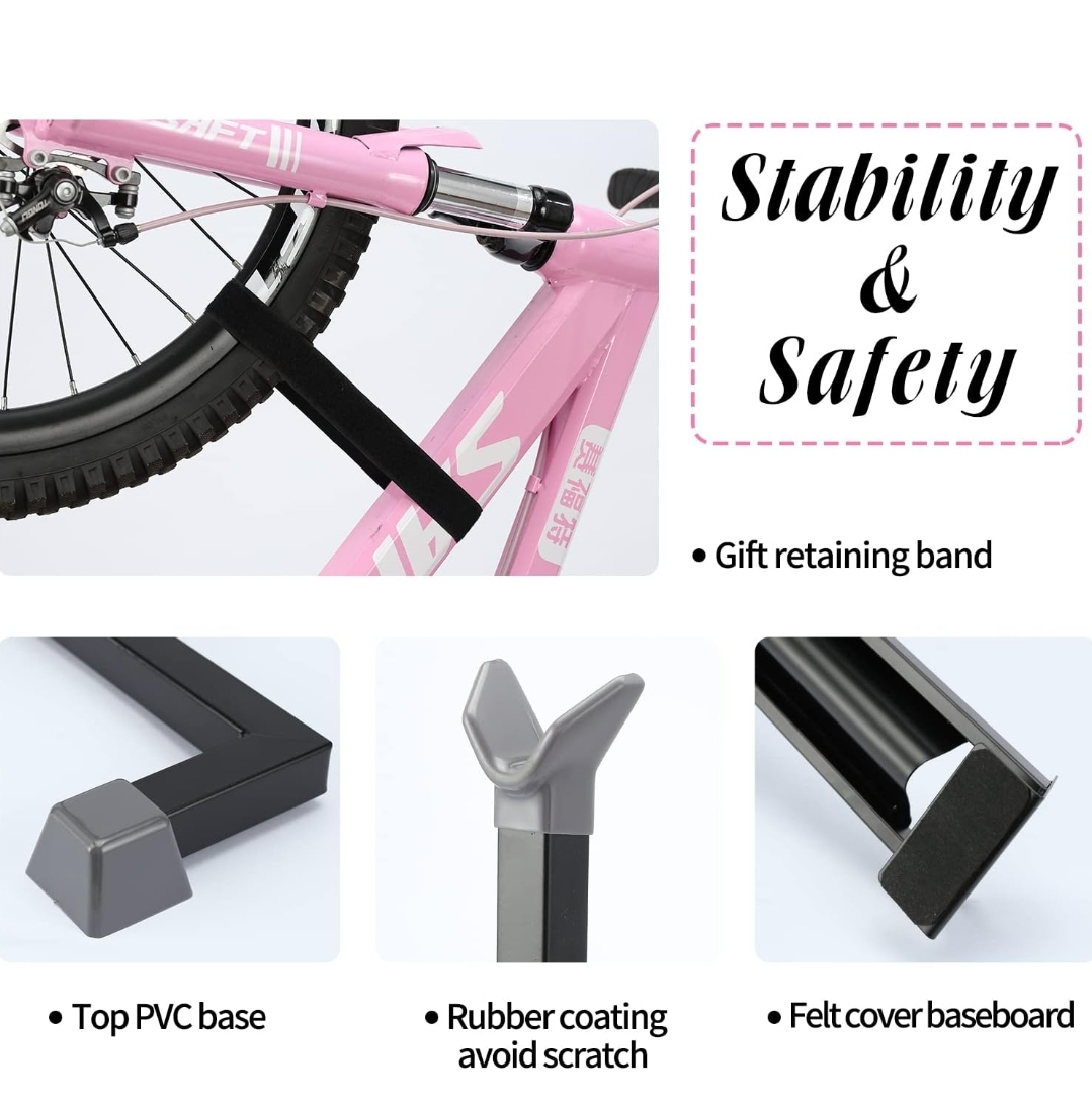 Bike Stand, Vertical Upright Bicycle Rack For Indoor Storage - photo 5