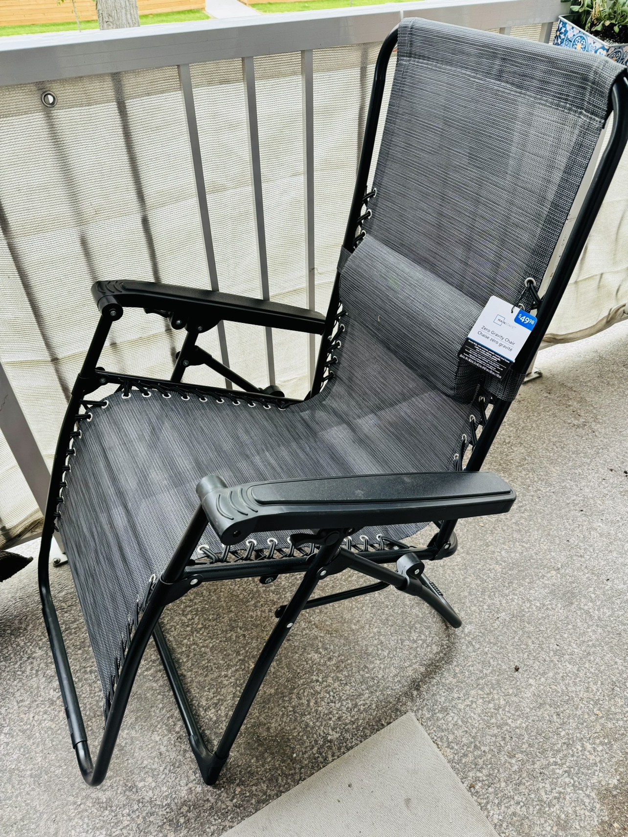 Mainstays Patio Zero Gravity Chair thumbnail