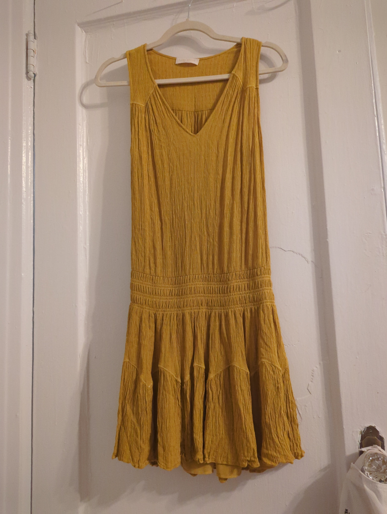 Ramy brook sundress-small 4/6 gold color thumbnail