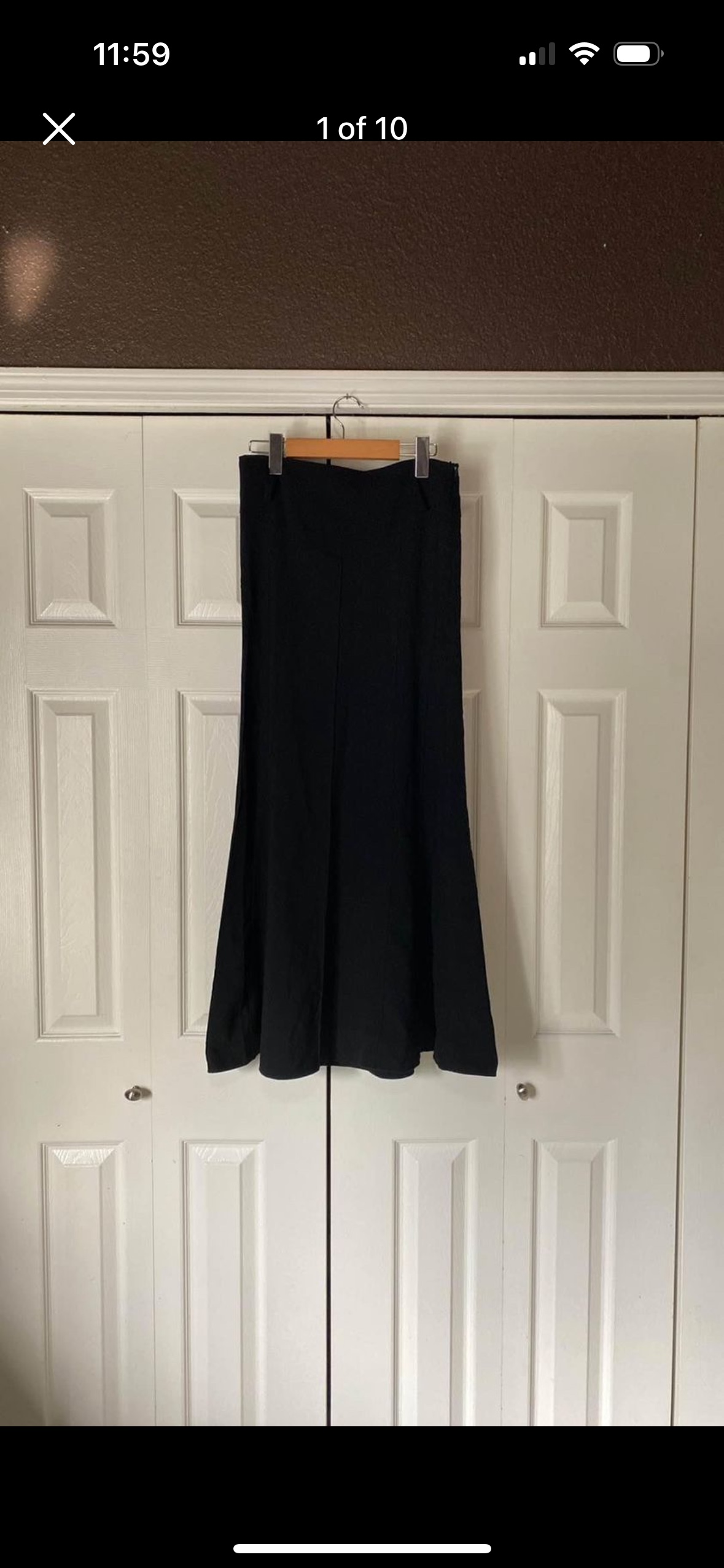 Hejar Black Maxi Skirt