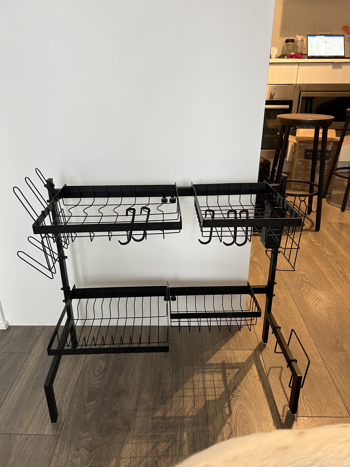 Over the sink drying rack