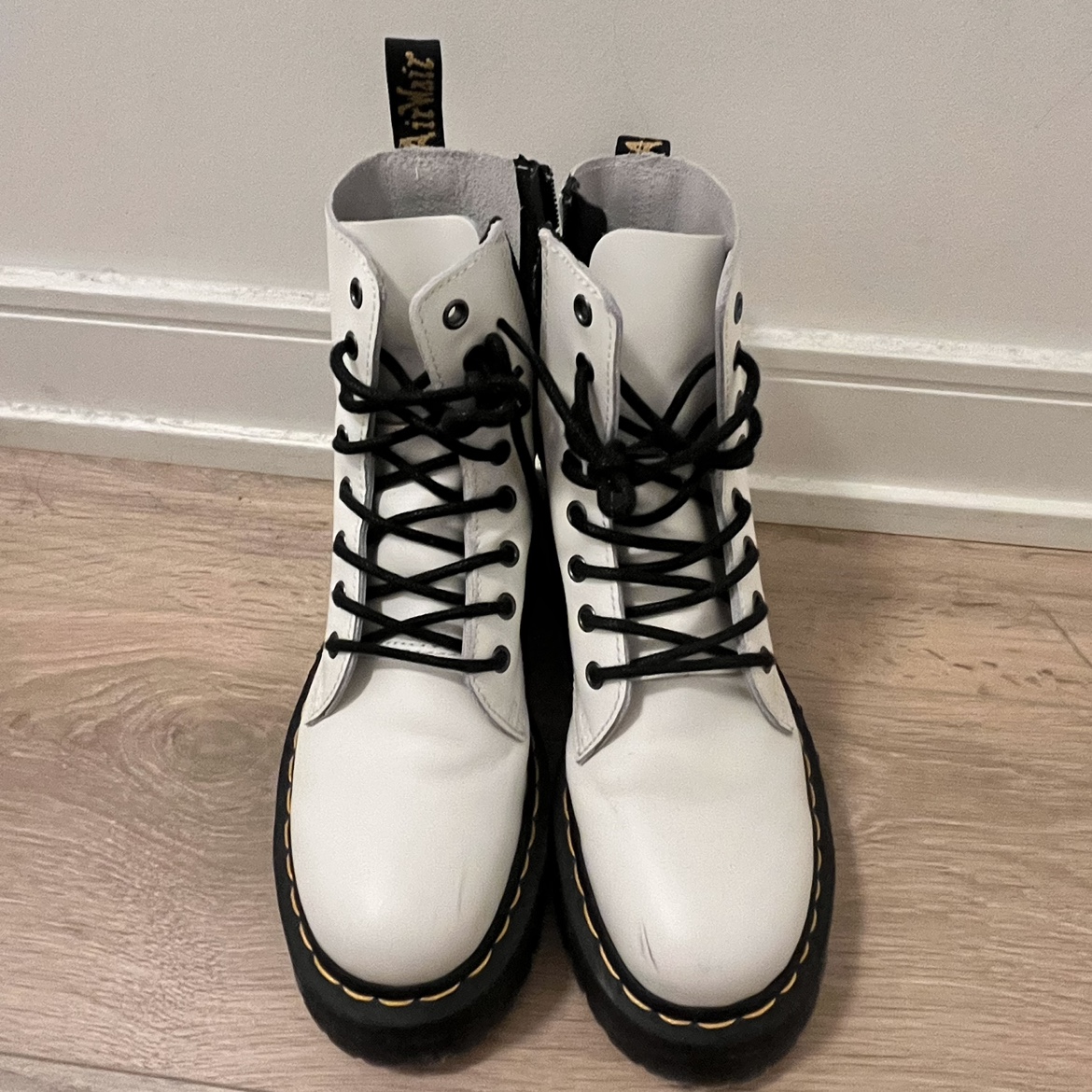 Dr Martins White Jadon Platform Boots - photo 2