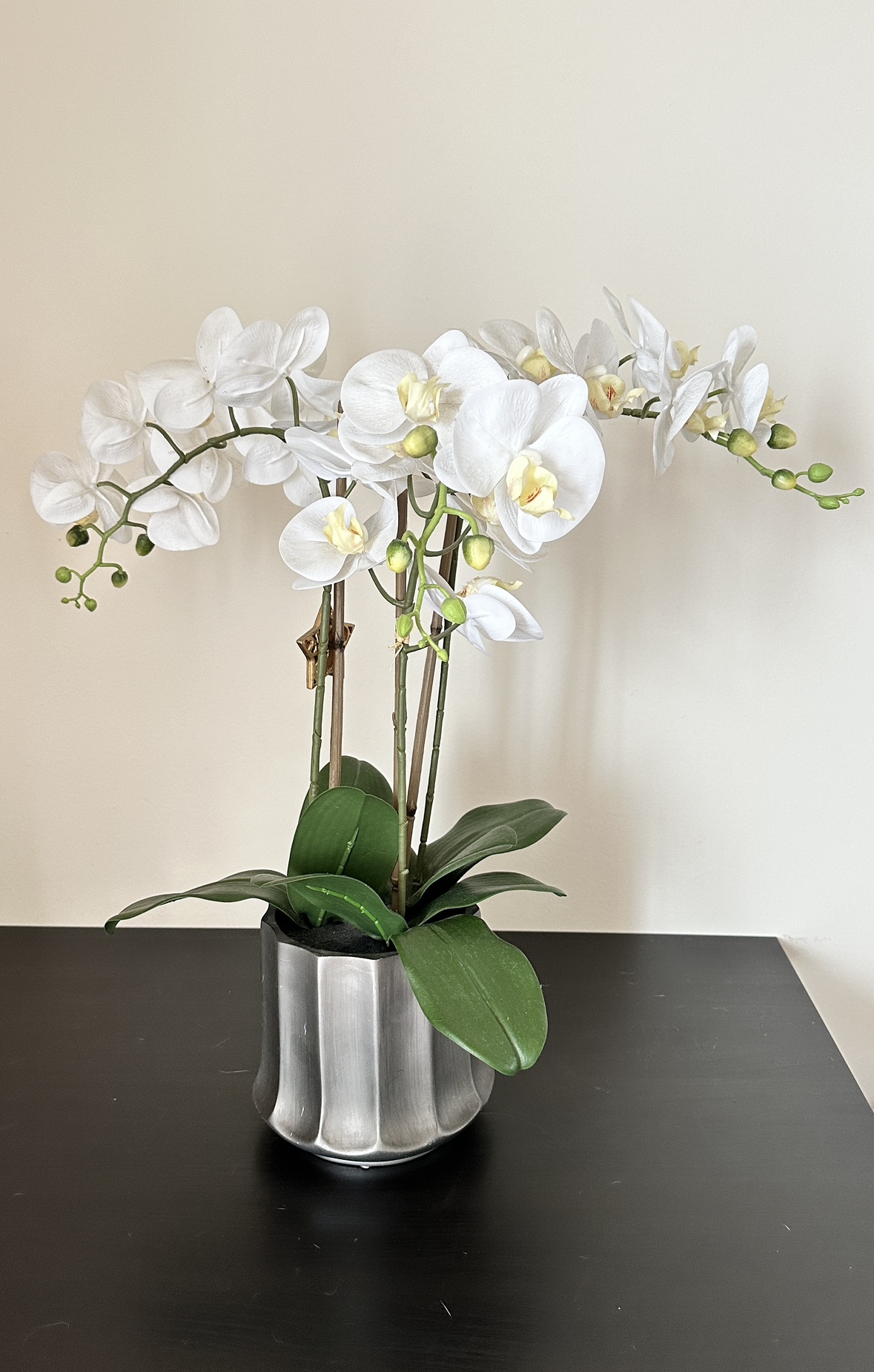 Artificial orchid plants with unique pots - photo 2