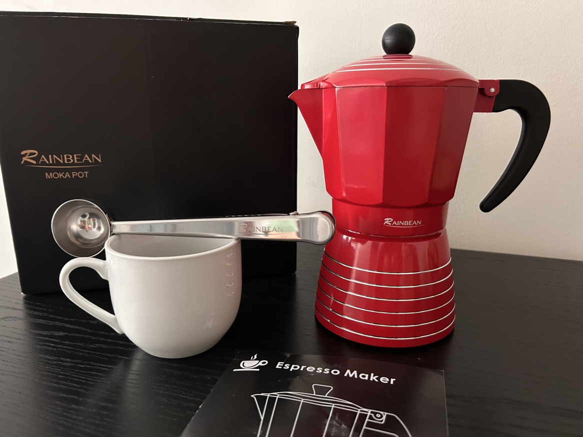 RAINBEAN Stovetop Espresso Maker Set. thumbnail