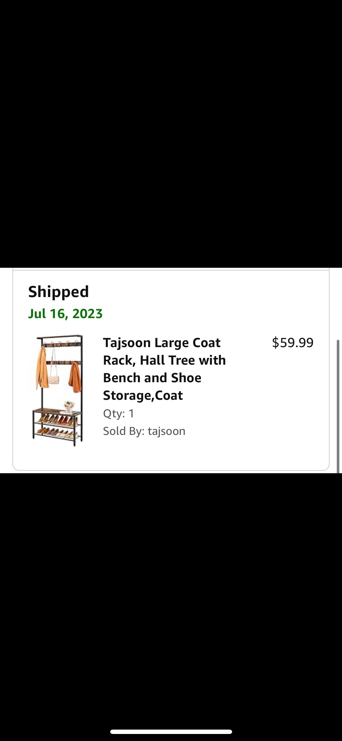 Coat tree with bench and shoe rack - photo 2