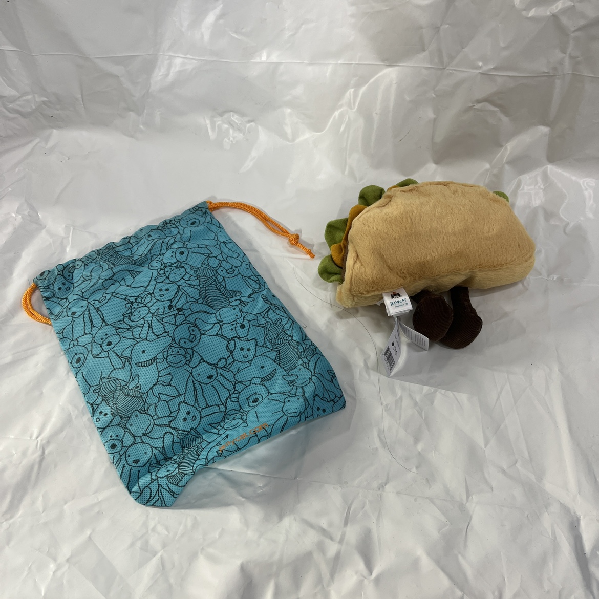 New with tag taco jelly cat plush with dust bag image indicator(8)