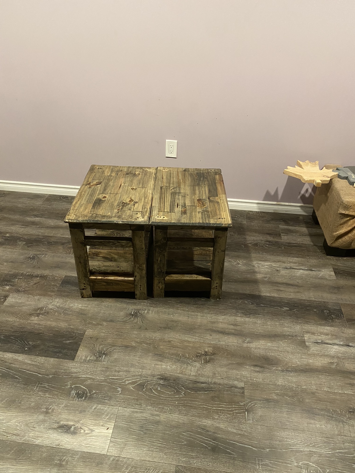 Custom made set of side tables - photo 5