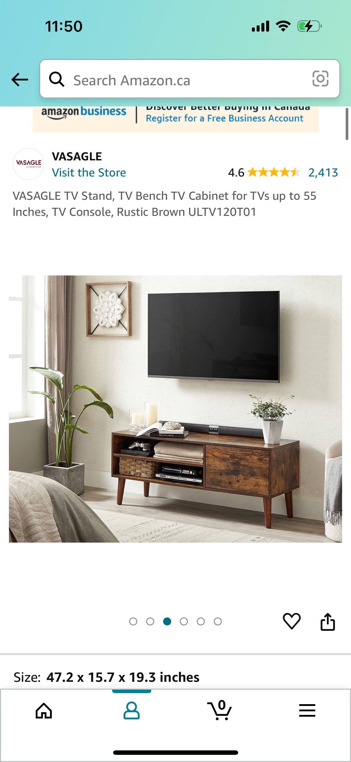 Wood TV stand - photo 4