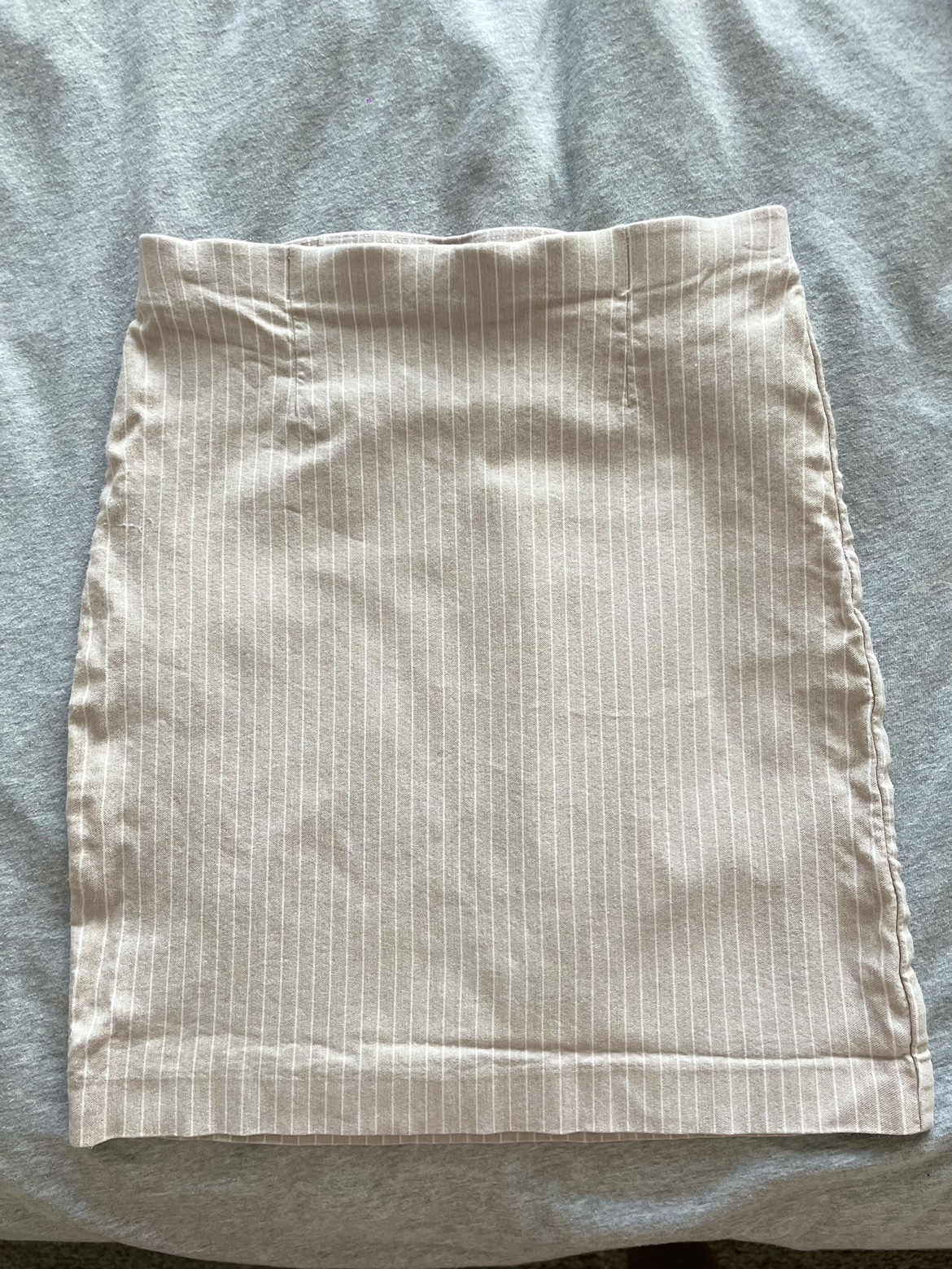 Striped Beige Mini Skirt - photo 4