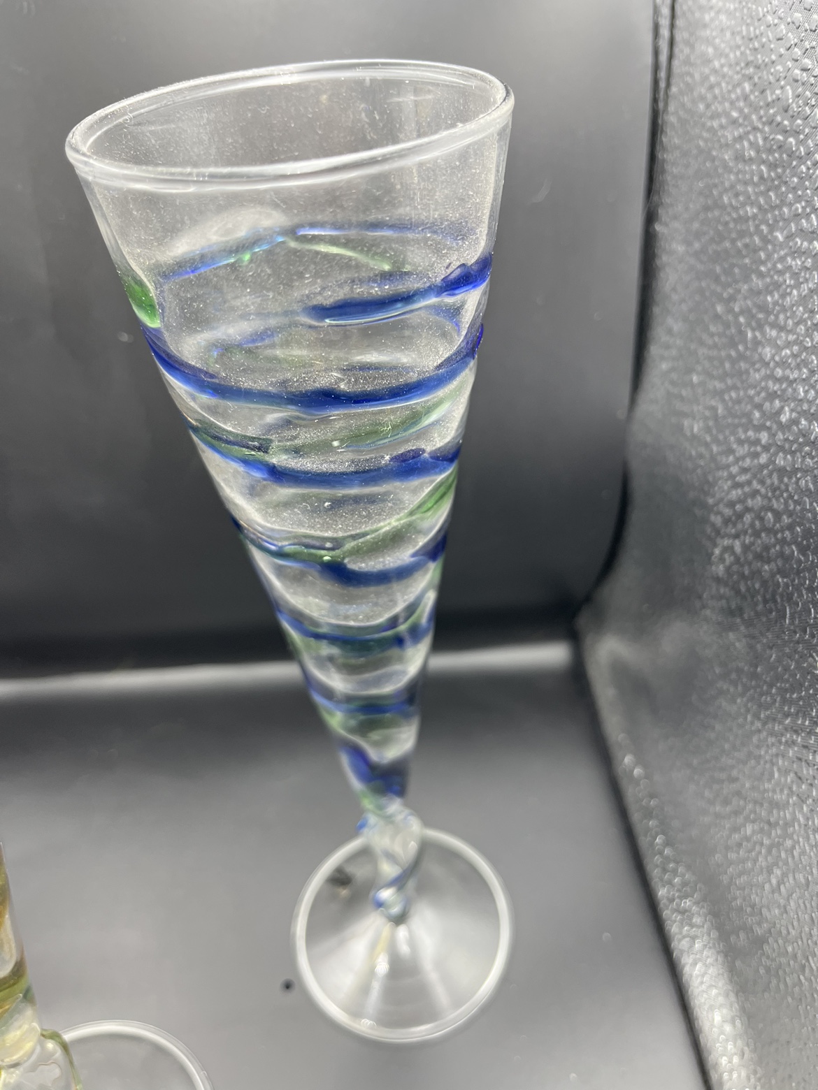 Abigails| Tall champagne cocktail flute glasses set of 3 - photo 4