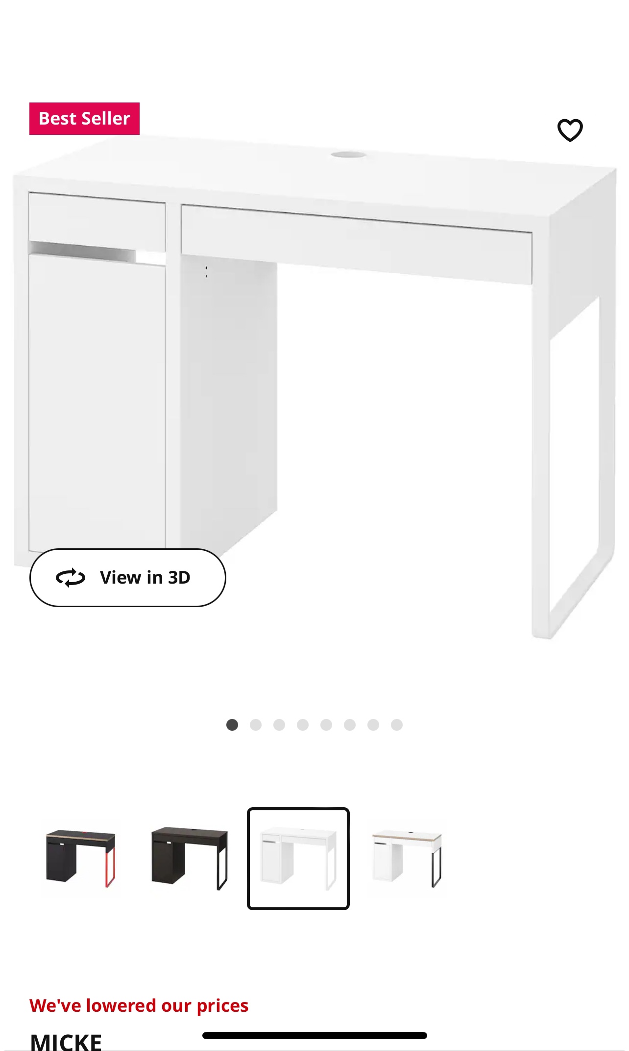 Ikea desk - MICKE