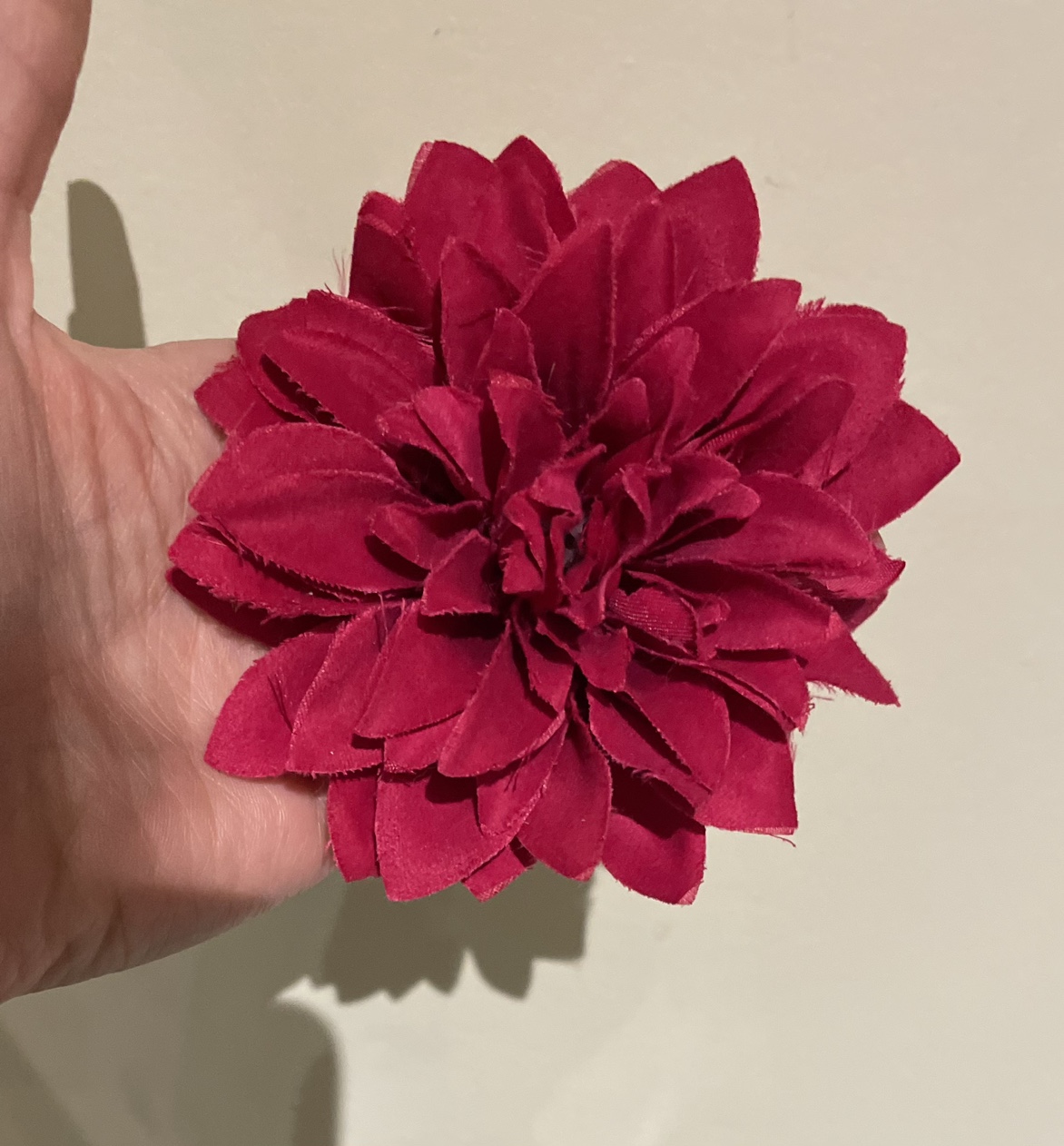 Fuchsia Peony pin/hair barrette 🧡 thumbnail