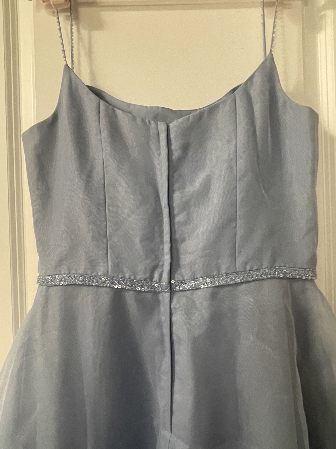 Morilee light blue dress with shawl - photo 5