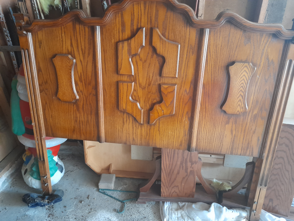 oak queen size head board