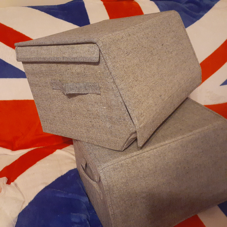 Two Stackable Storage Grey NEW