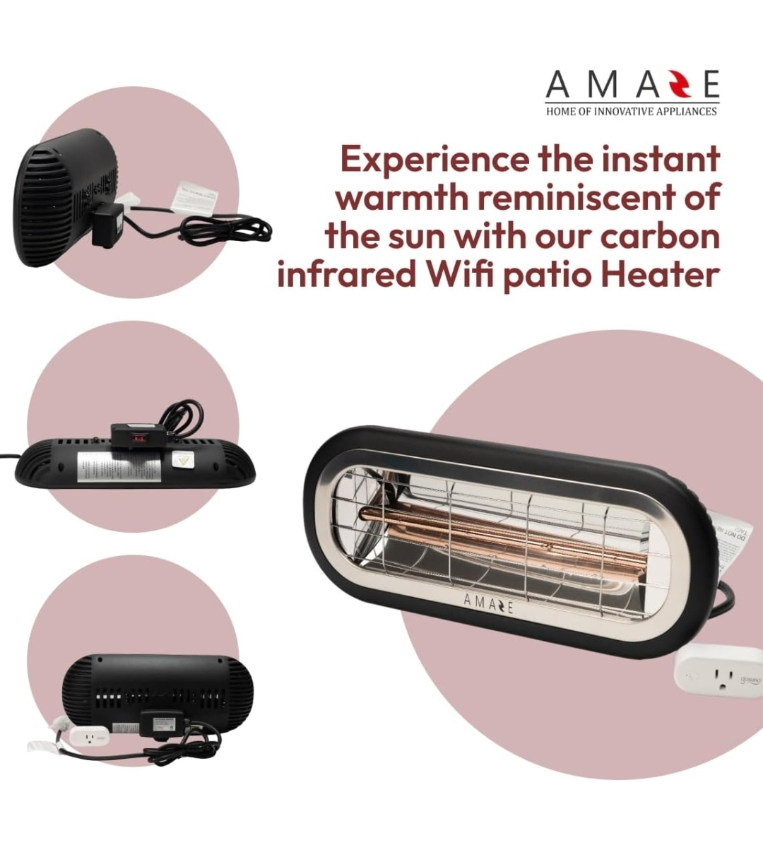 Amaze Heaters - Smart Outdoor/Indoor Patio Heater 1500W image indicator(6)