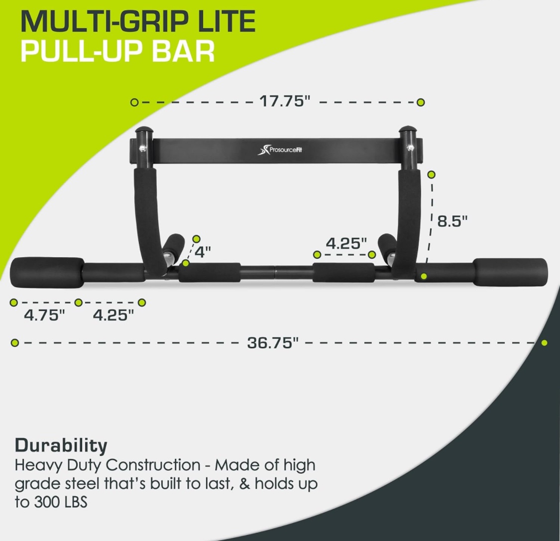 Fit Multi-Grip Chin-Up/Pull-Up Bar