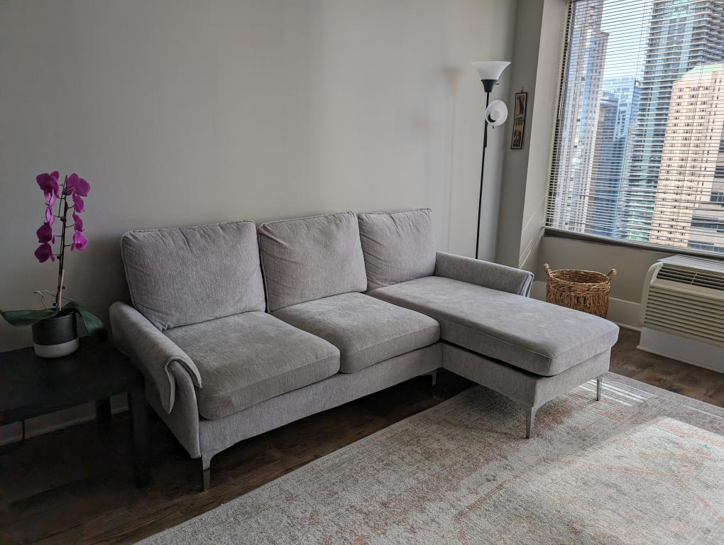 Grey Sectional - Single Owner - photo 2