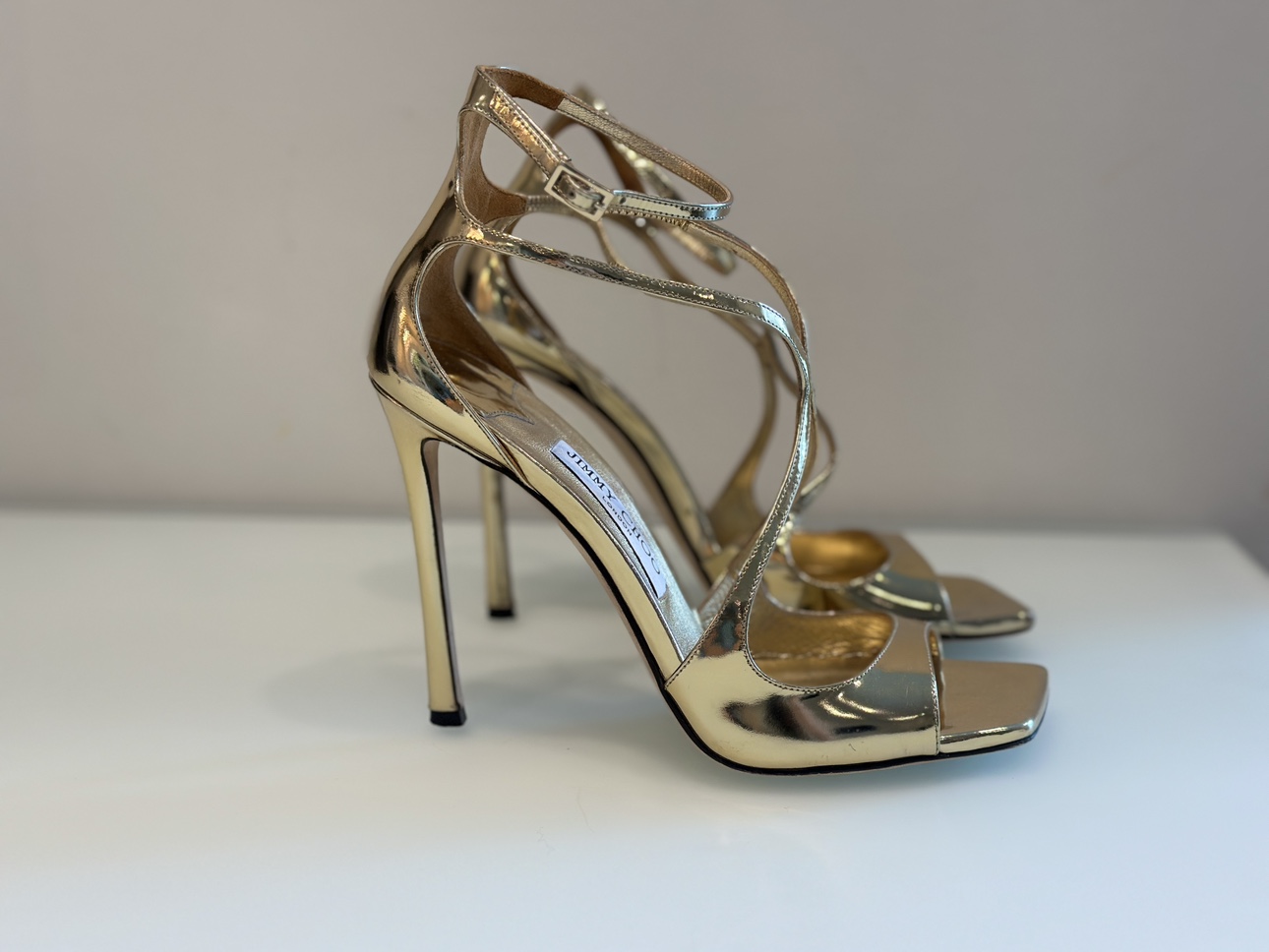 Jimmy Choo Heeled Sandals *38.5* Worn Once. Heels image indicator(3)