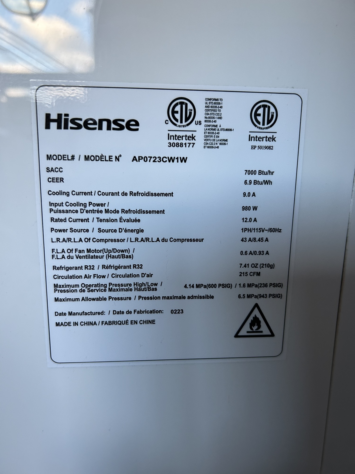Air Conditioner PORTABLE Hisense - photo 3