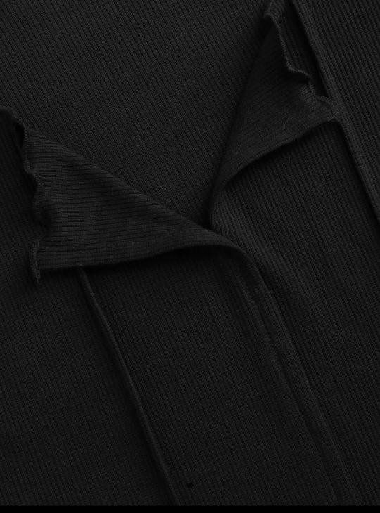 [Unsealed] Three Knit Vneck Trim Short Sleeve Top (XS) - photo 5