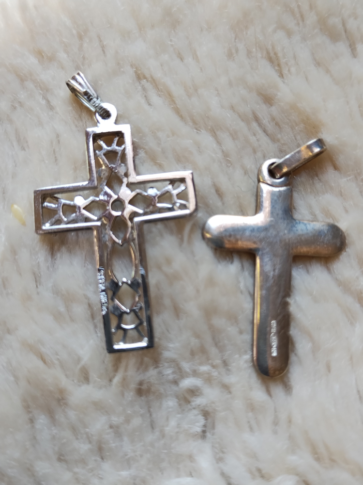 THEDA Sterling and ITALY .925 silver crosses - $50 each image indicator(4)