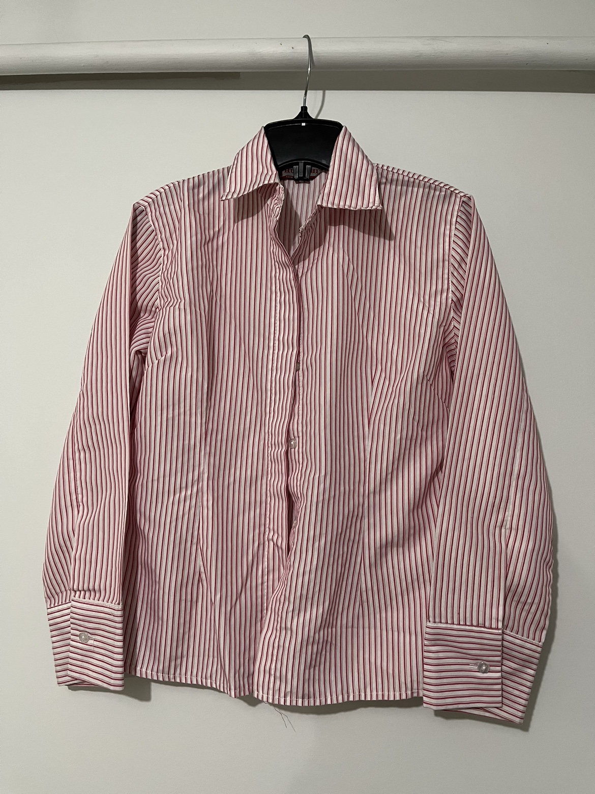 Brand new never worn Long sleeved blouse — light red stripes - photo 2