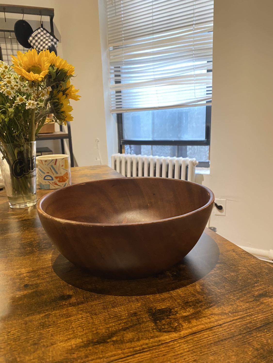 Wooden Bowl and utensil holder - photo 3