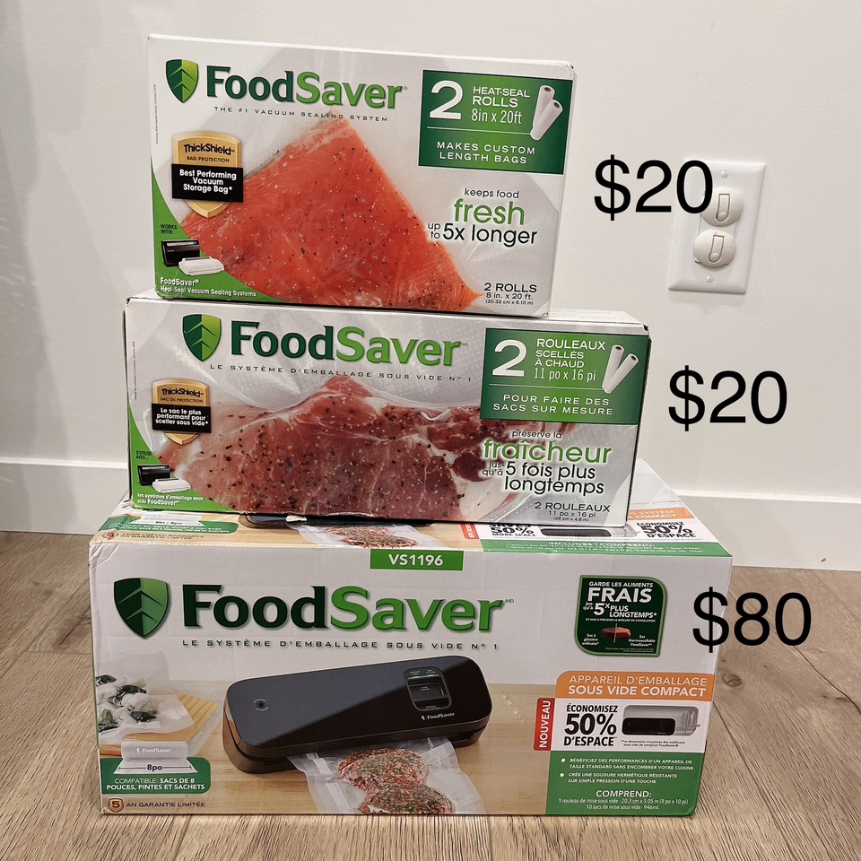 New FoodSaver vacuum sealer with rolls bundle thumbnail