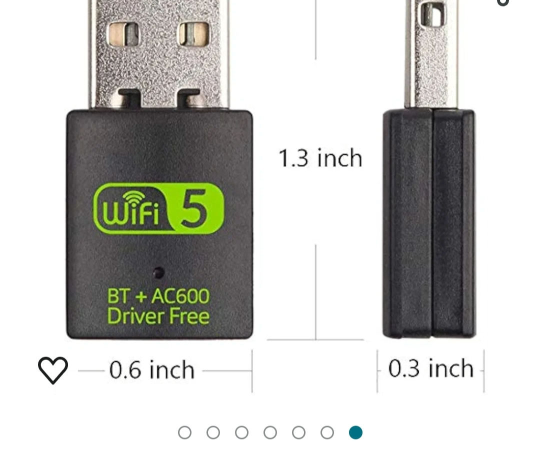 USB WiFi Bluetooth Adapter, 600Mbps Dual Band image indicator(3)