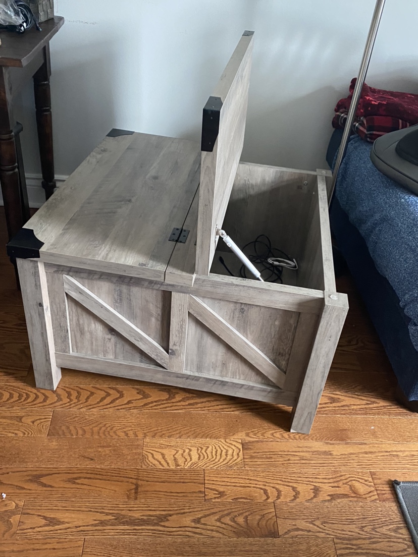 New wampat coffee table with storage - photo 5