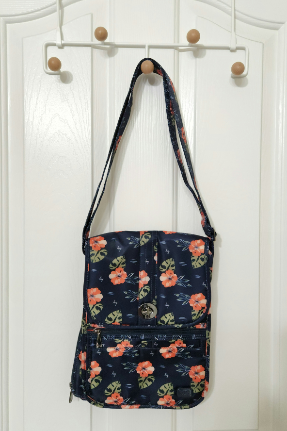 Lug Moped Deluxe Crossbody Bag in Aloha Navy